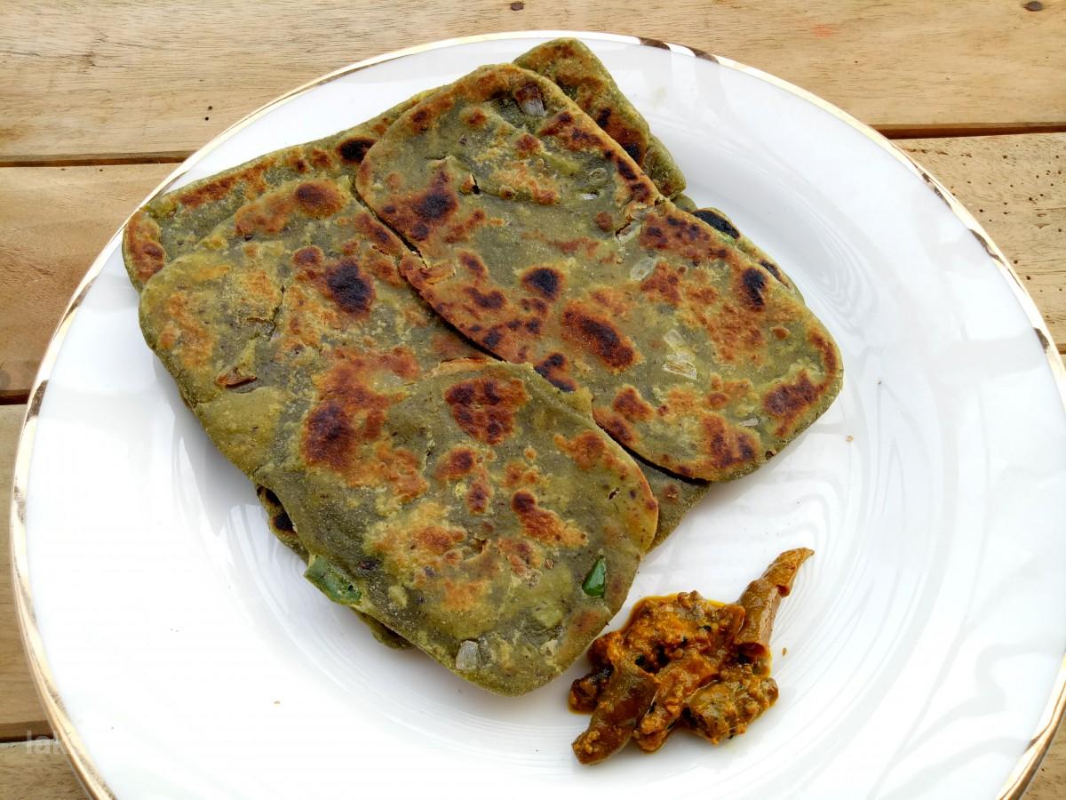 spinach paratha