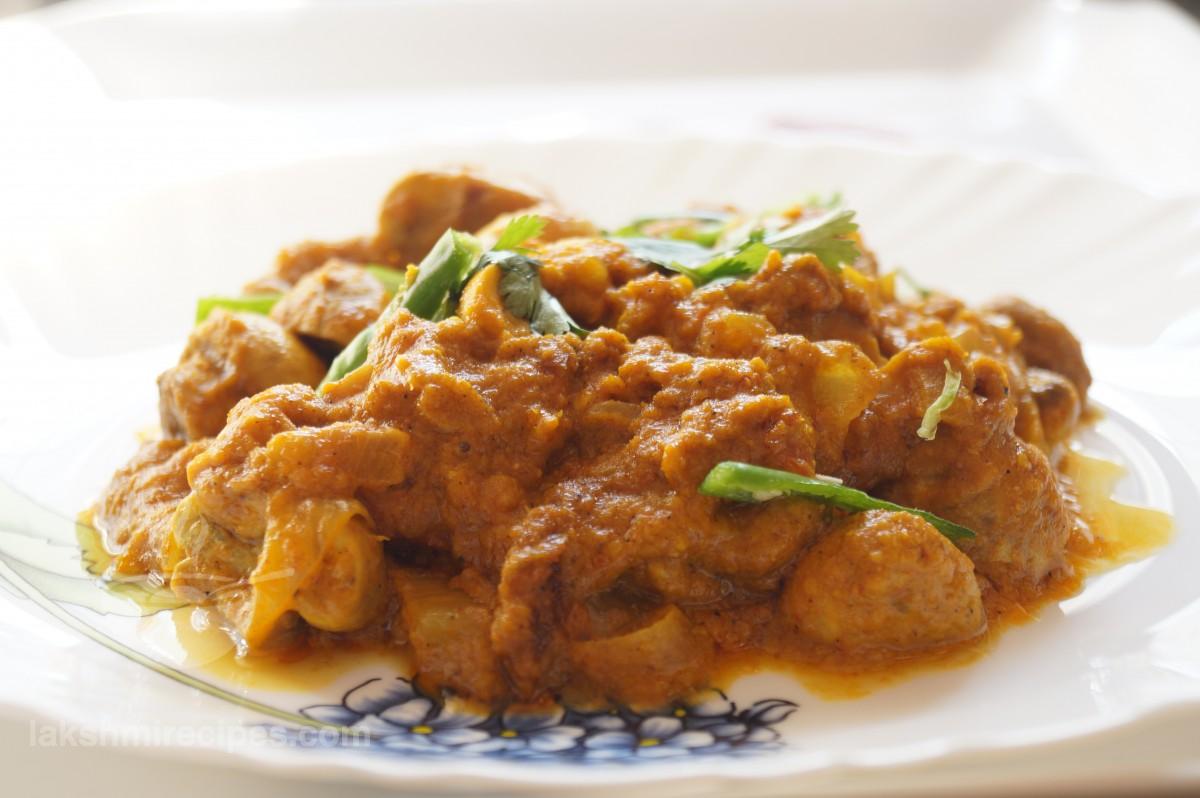 mushroom masala curry recipe