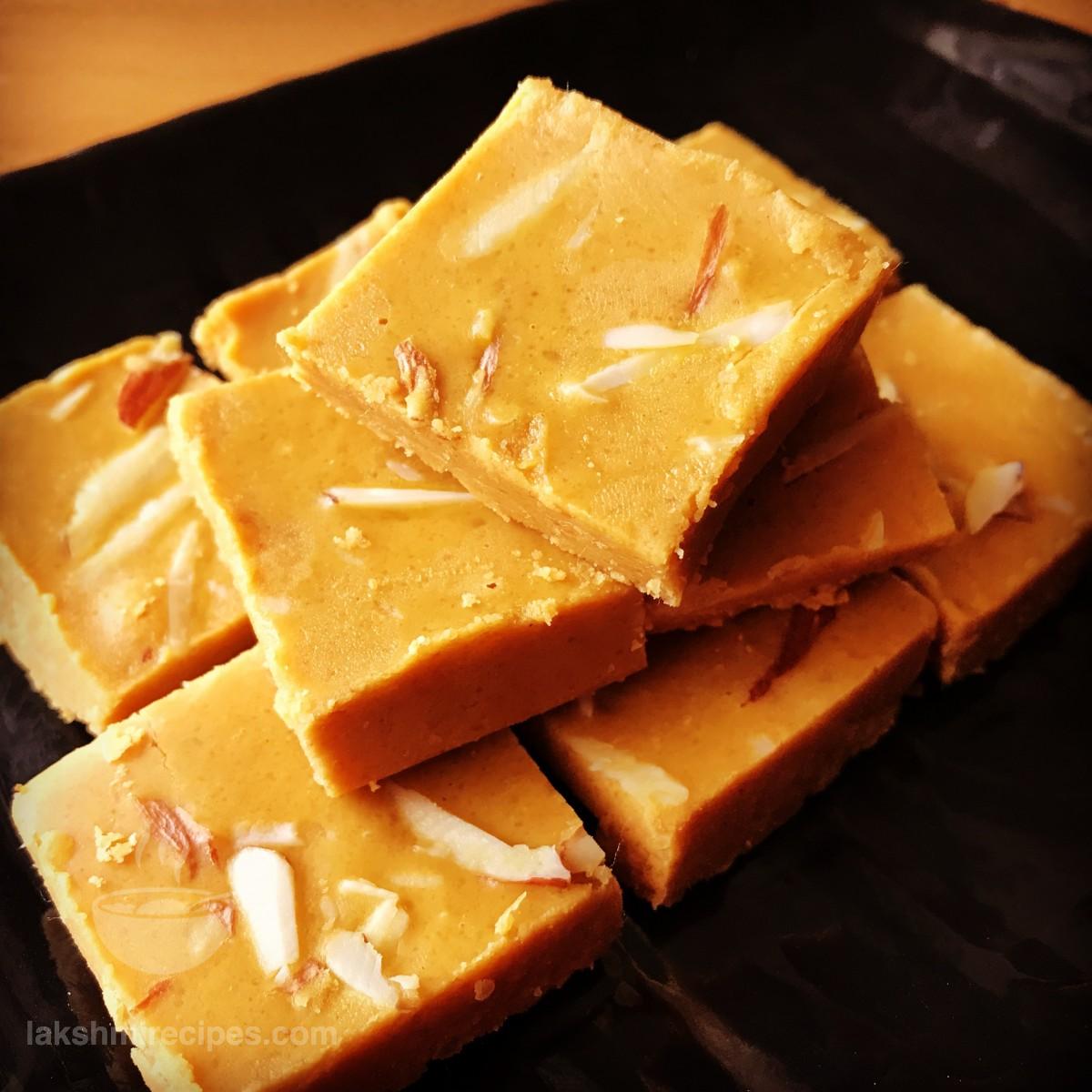 Besan Ki Burfi or Besan Burfi or Besan Barfi