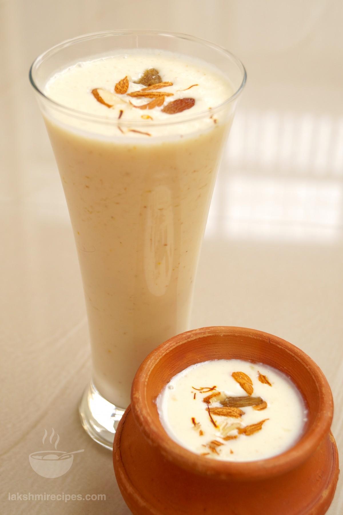 Dry Fruit Lassi  Kesar Badam Pista Lassi - Cooking From Heart